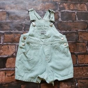 Baby Gap Railroad Denim Short Overalls 6-12 months